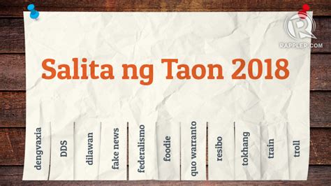 mga nominadong salita noong 2016 sa salita